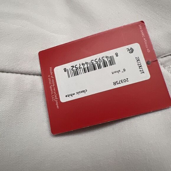 Spanx 20375 Sz 2XL On the Go 6" Shorts Classic White Silver Lining Technology - Picture 16 of 16